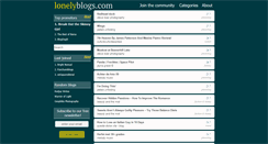 Desktop Screenshot of lonelyblogs.com