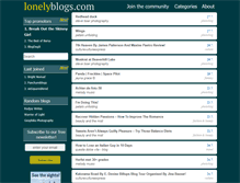 Tablet Screenshot of lonelyblogs.com